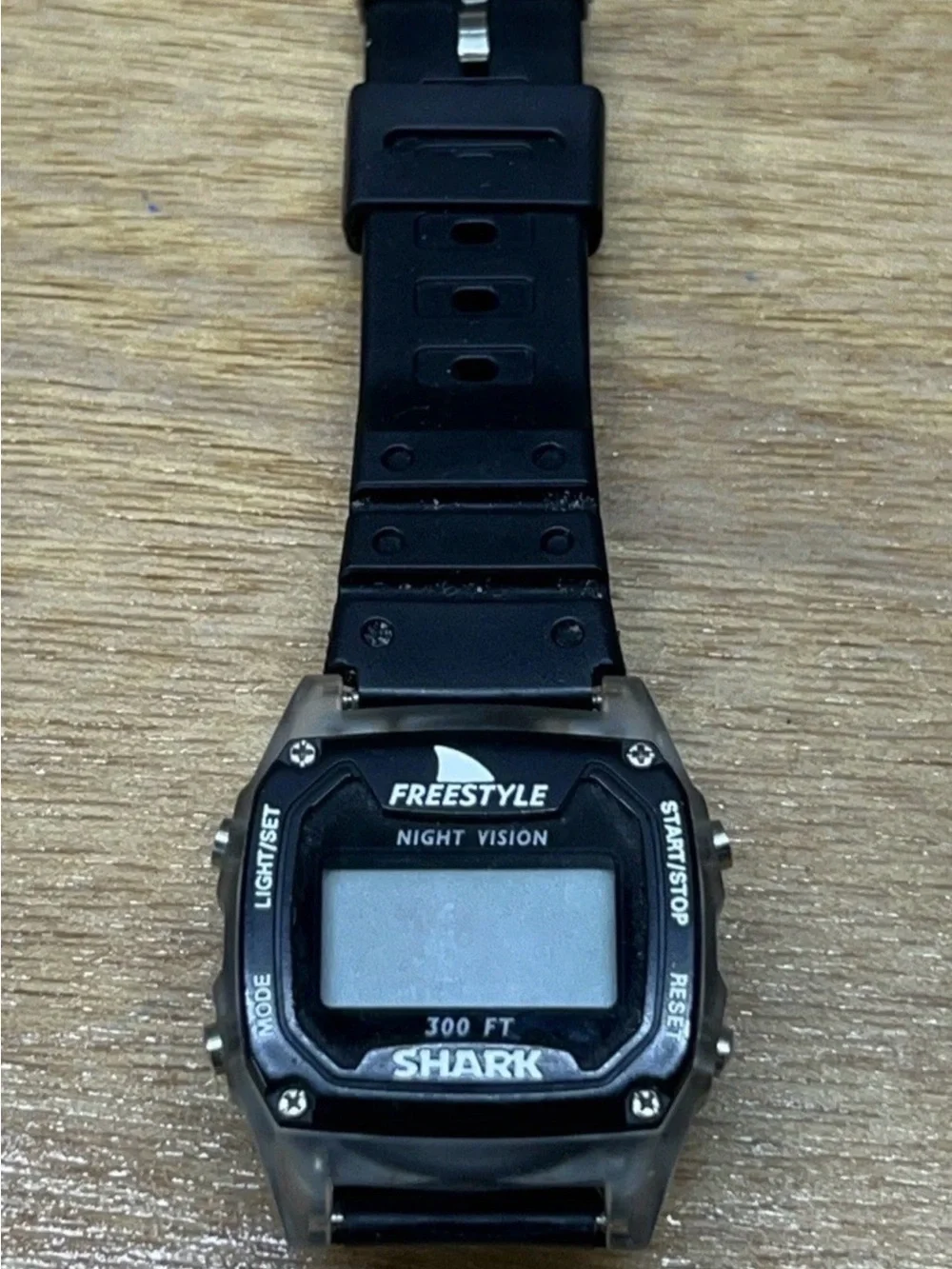 Vintage Freestyle Night Vision 300ft Shark Digital Mens Watch